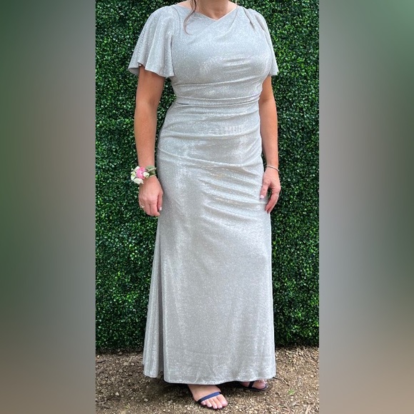 Betsy & Adam flutter sleeve Lydia dress size 12 - Picture 1 of 7
